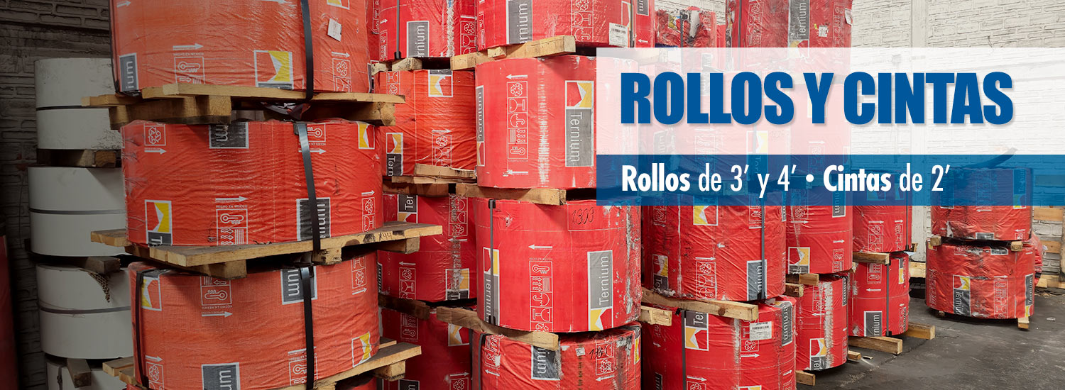 Rollos y Cintas de Acero Banner